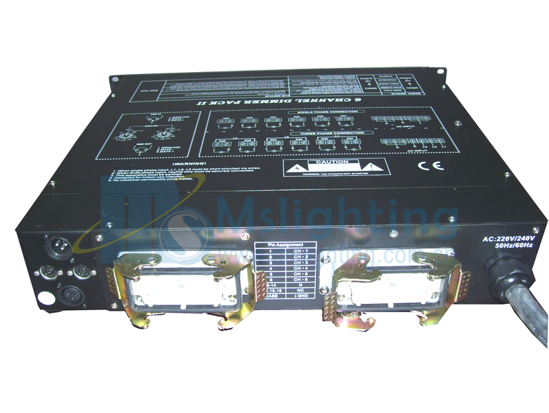 MSL-8001A&nbsp;&nbsp;6CH&nbsp;Digital&nbsp;Dimmer&nbsp;Pack,4KW/CH